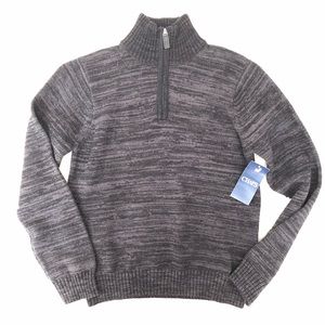 Boys’ CHAPS mock neck, quarter zip sweater size M